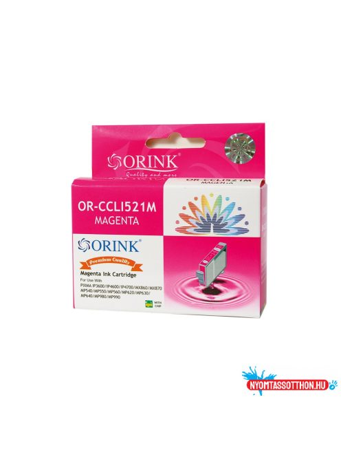 Canon CLI521 tintapatron magenta ORINK (utángyártott)