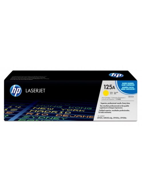 HP CB542A Toner Yellow 1.400 oldal No.125A (Eredeti)