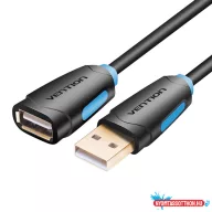  Vention USB-A 2.0/M -> USB-A 2.0/F 1,5m (hossz, PVC), kábel