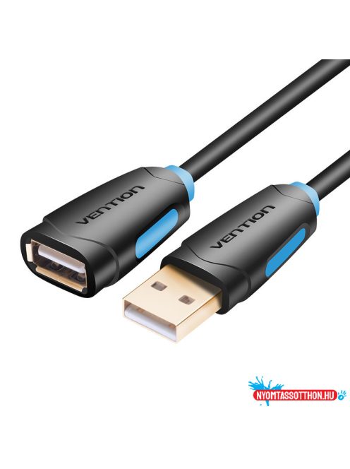 Vention USB-A 2.0/M -> USB-A 2.0/F 2m (hossz, PVC), kábel