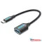 Vention USB-C 3.1/M ->  USB-A/F, 0,15m, (OTG,fekete,PVC), kábel