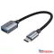 Vention USB-C 3.0/M ->  USB-A/F,0,15m, (OTG,szürke, alu), kábel