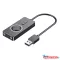 Vention USB 2.0 -> 3*3,5mm, (külső, hangerőszabályozós, stereo, fekete) 0,15, hangkártya