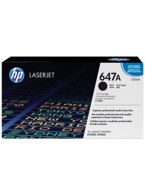 HP CE260A Toner Black 8.500 oldal No.647A (Eredeti)