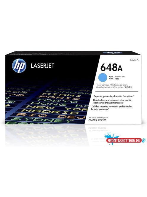 HP CE261A Toner Cyan 11.000 oldal No.648A (Eredeti)