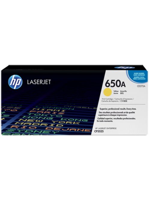 HP CE272A Toner Yellow 15.000 oldal No.650A (Eredeti)