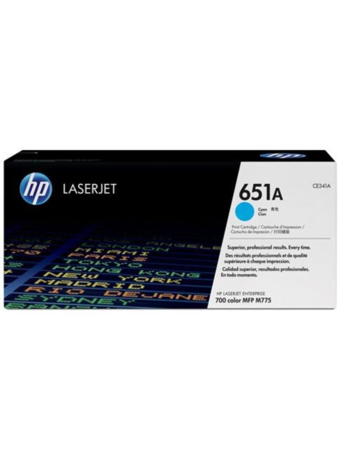 HP CE341A Toner Cyan 16.000 oldal No.651A (Eredeti)