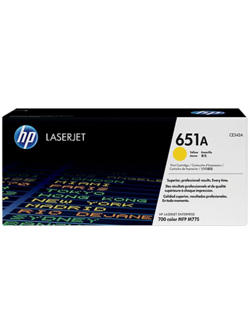 HP CE342A Toner Yellow 16.000 oldal No.651A (Eredeti)