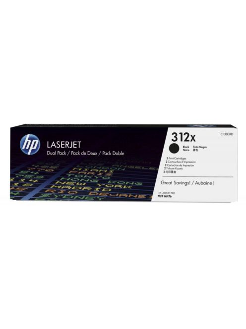 HP CF380XD Toner Black 2x4.400 oldal No.312X (Eredeti)