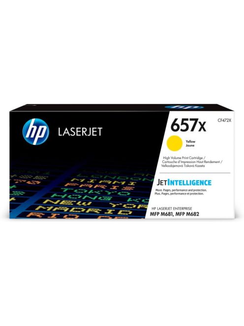 HP CF472X Toner Yellow 23.000 oldal No.657X (Eredeti)