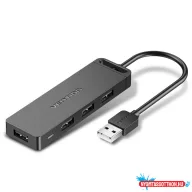VENTION 4-Port USB 2.0 Hub táppal 0.15M Black