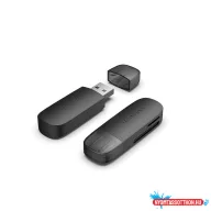 Vention USB-A 3.0  (2-in 1, SD+TF, fekete), kártyaolvasó