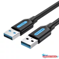   Vention USB-A 3.0/M -> USB-A 3.0/M, 2m,(PVC,fekete),kábel