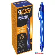   Zseléstoll, 0,3 mm, nyomógombos, BIC "Gel-ocity Quick Dry", kék