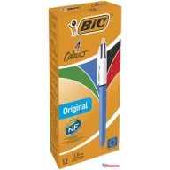   Golyóstoll, 0,32 mm, nyomógombos, négyszínű, BIC "4 Colours Original"