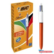   Golyóstoll, 0,3 mm, nyomógombos, négyszínű, BIC "4 Colours Fine"
