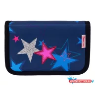   Tolltartó, klapnis, cipzáras, BELMIL "Sparkling Star", kék, csillagok