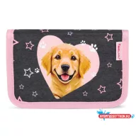   Tolltartó, klapnis, cipzáras, BELMIL "Starry Paws", kutya, golden retriever