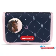   Tolltartó, klapnis, cipzáras, BELMIL "Midnight Gallop", kék, lovak