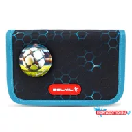  Tolltartó, klapnis, cipzáras, BELMIL "Kick the Ball", fekete- kék, foci