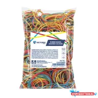   Postázógumi, 60X2 mm, VICTORIA FACILITY, 0,5 kg, vegyes színű
