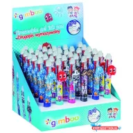   Zseléstoll display, törölhető, nyomógombos, négyszínű, "Gimboo", 4 különböző mintával
