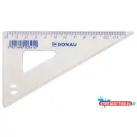 Háromszög vonalzó, műanyag, 60°, 12 cm, DONAU