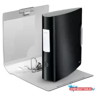   Iratrendező, 82 mm, A4, PP, LEITZ "180 Active Style", szaténfekete