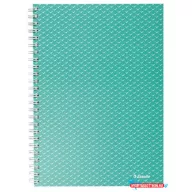   Spirálfüzet, A5, kockás, 80 lap, ESSELTE "Colour'Breeze", zöld