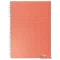 Spirálfüzet, A5, vonalas, 80 lap, ESSELTE "Colour'Breeze", korall
