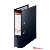   Iratrendező, 80 mm, A4, PP, élvédő sínnel, ESSELTE "Standard Plus", Vivida fekete