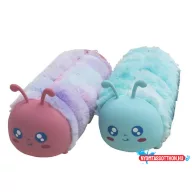   Tolltartó, cipzáras, szőrme-szilikon, EXACOMPTA "Caterpillar", vegyes színek