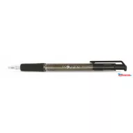   Golyóstoll, 0,4 mm, nyomógombos, FLEXOFFICE "EasyGrip", fekete