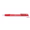 Golyóstoll, 0,4 mm, nyomógombos, FLEXOFFICE "EasyGrip", piros