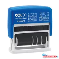   Dátum- és szövegbélyegző, 12 féle szöveggel, COLOP "S120/WD"