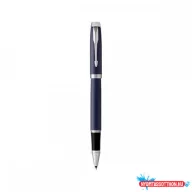   Rollertoll, 0,5 mm, ezüst színű klip, kék tolltest, PARKER "IM Royal", kék