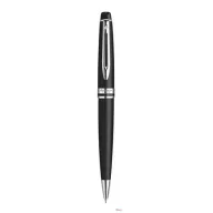   Golyóstoll, 0,7 mm, matt fekete tolltest, ezüst klip, WATERMAN "Expert III", kék