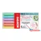 Ecsetirón készlet, KORES "Pastel Style", 6 pasztell szín