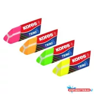 Radír, KORES "Trino", vegyes neon színek