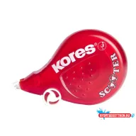   Hibajavító roller, 4,2 mm x 8 m, KORES "Scooter", piros