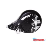   Hibajavító roller, 4,2 mm x 8 m, KORES "Scooter Black&White", vegyes