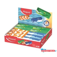   Radír display, állatos, MAPED „Animals”, vegyes minták