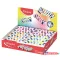 Radír display, kockamintás, MAPED „Checkerboards”, vegyes minták