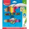 Színes ceruza készlet, háromszögletű, MAPED "Color'Peps Star", 24 különböző szín
