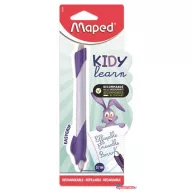   Írástanuló rollertoll, 0,7 mm, radírozható, MAPED "KIDY Learn MAGIC", nyuszi, lila