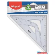   Háromszög vonalzó, műanyag, 45°, 17 cm, MAPED "Geometric"