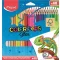 Színes ceruza készlet, háromszögletű, MAPED "Color'Peps Star", 48 különböző szín