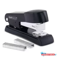   Tűzőgép, 24/6, 26/6, 20 lap, fém, RAPESCO "Minno Half-Strip", fekete