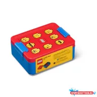   Uzsonnás doboz, LEGO "Classic", kék-piros-mintás