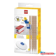  Grafitceruza szett, HB, hegyezővel, radírral, mini figurával, LEGO